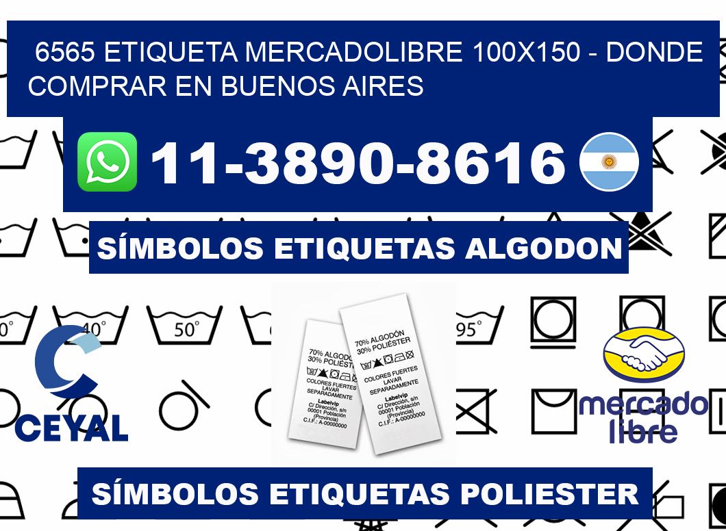 6565 etiqueta MercadoLibre 100x150 - Donde Comprar en Buenos Aires