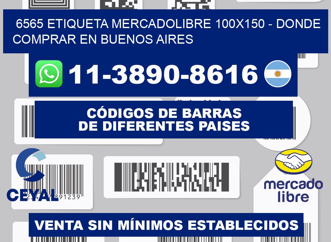 6565 etiqueta MercadoLibre 100x150 - Donde Comprar en Buenos Aires