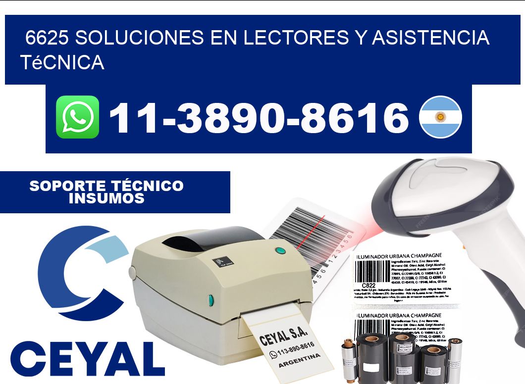6625 Soluciones en Lectores y Asistencia Técnica