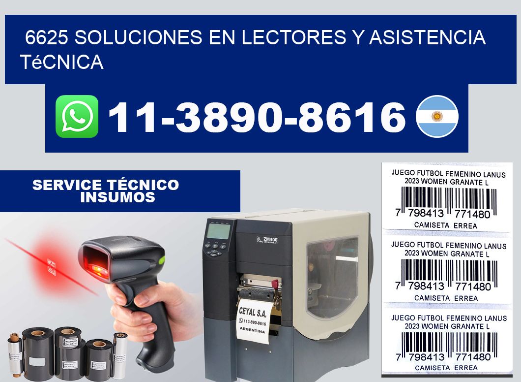 6625 Soluciones en Lectores y Asistencia Técnica
