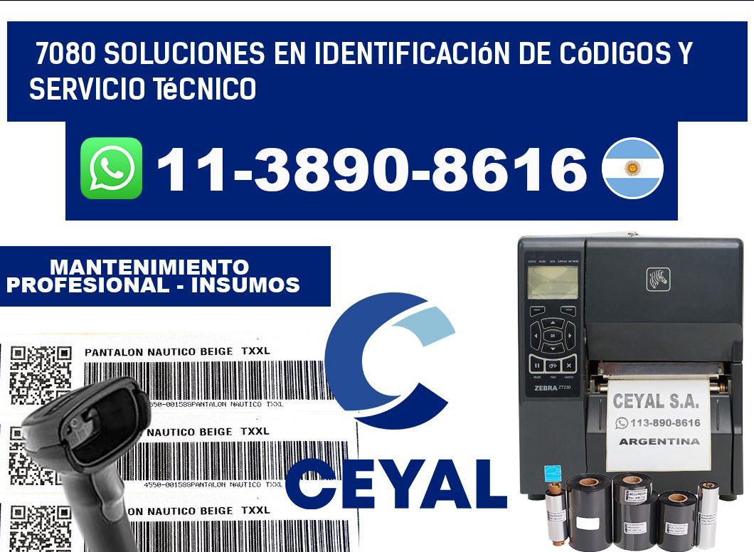 7080 Soluciones en Identificación de códigos y Servicio Técnico
