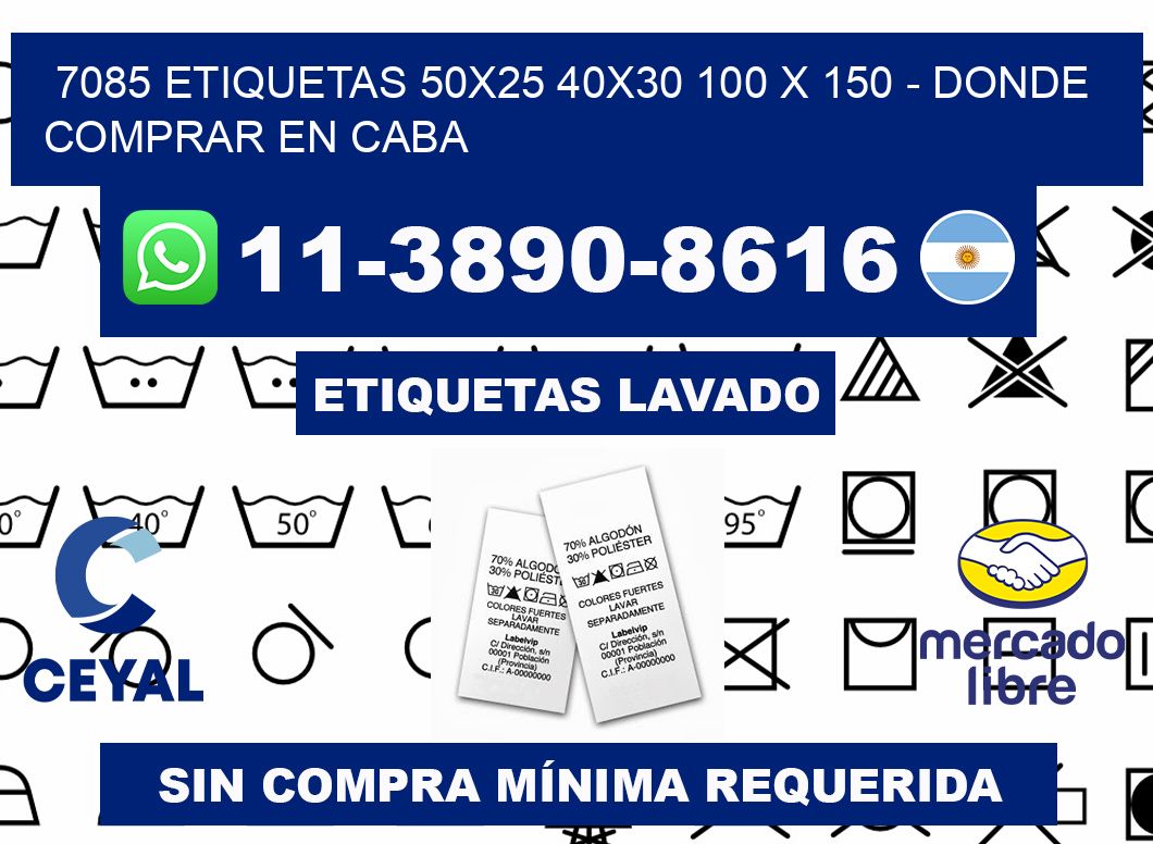 7085 etiquetas 50x25 40x30 100 x 150 - Donde Comprar en Caba