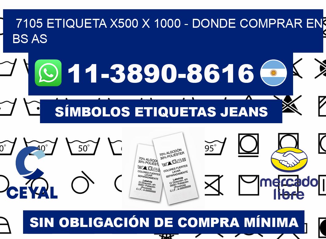 7105 etiqueta x500 x 1000 - Donde Comprar en bs as