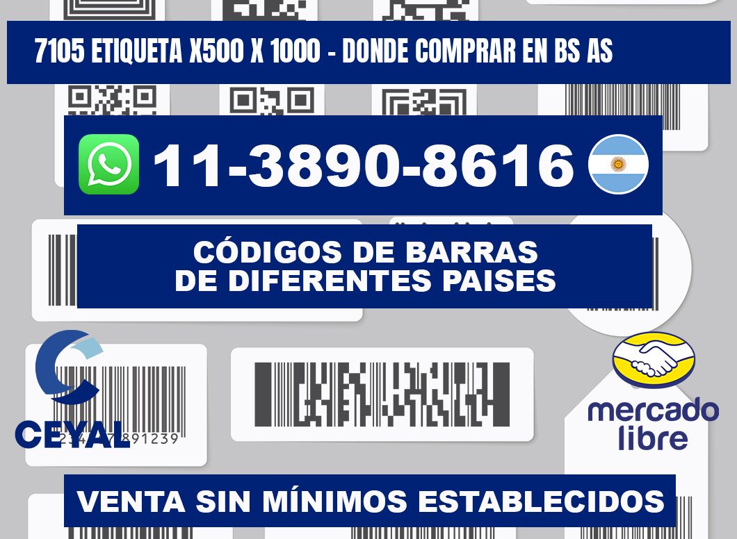 7105 etiqueta x500 x 1000 - Donde Comprar en bs as