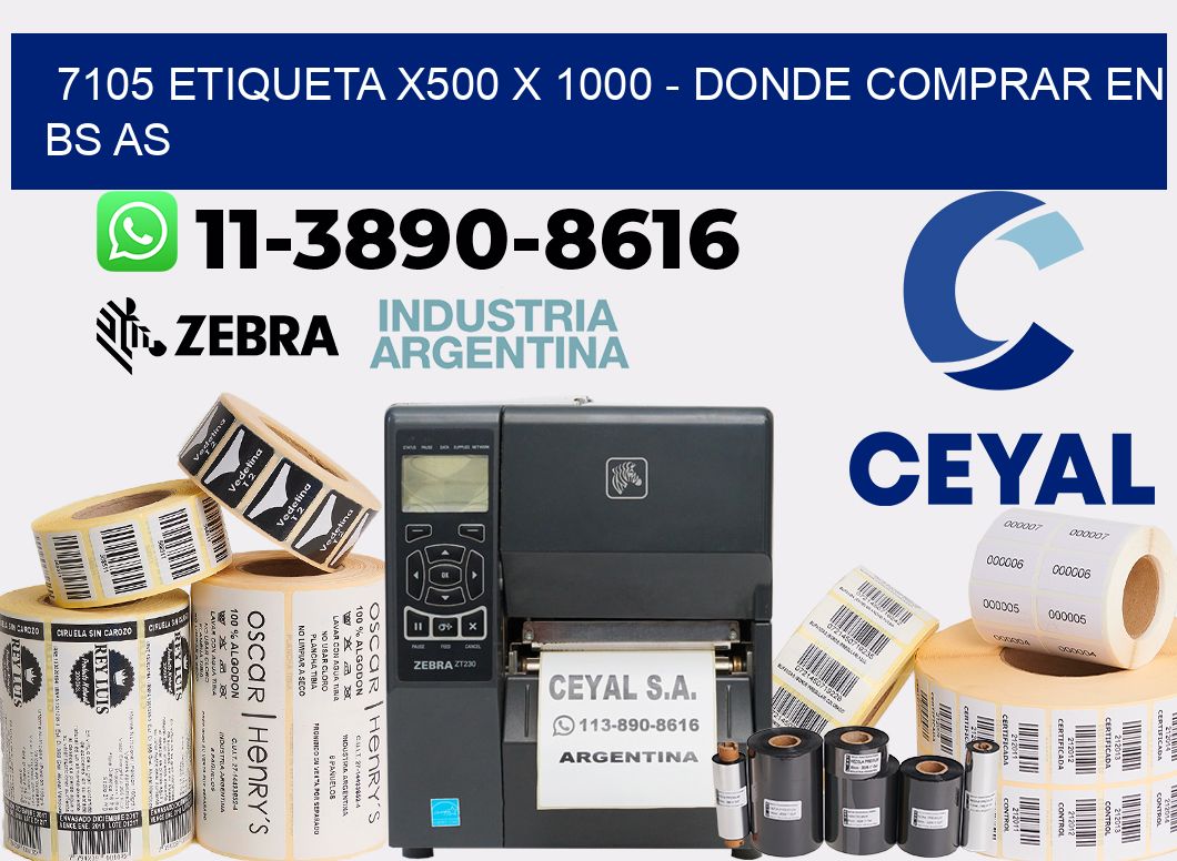 7105 etiqueta x500 x 1000 - Donde Comprar en bs as