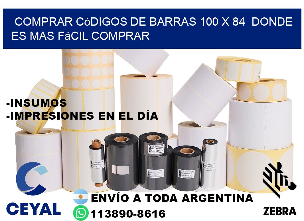 Comprar códigos de barras 100 x 84  Donde es mas fácil comprar