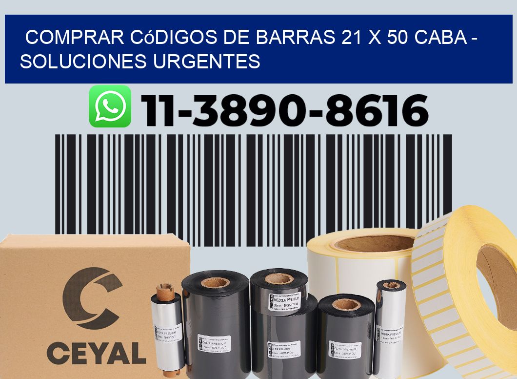 Comprar códigos de barras 21 x 50 CABA - soluciones urgentes