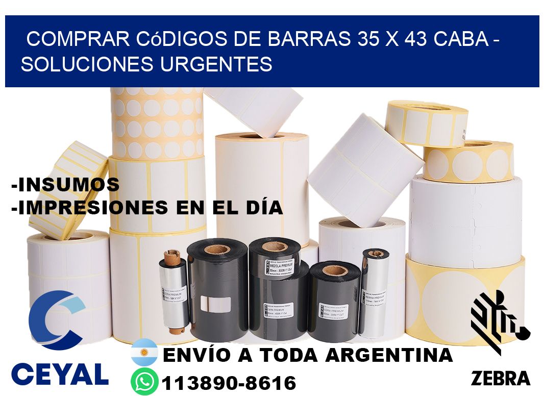 Comprar códigos de barras 35 x 43 CABA - soluciones urgentes