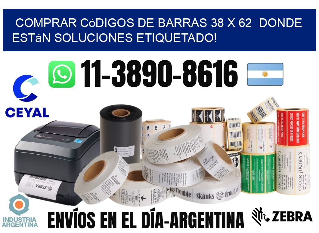 Comprar códigos de barras 38 x 62  donde están soluciones etiquetado!