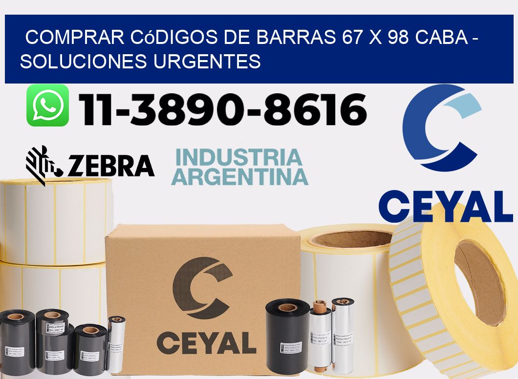 Comprar códigos de barras 67 x 98 CABA - soluciones urgentes