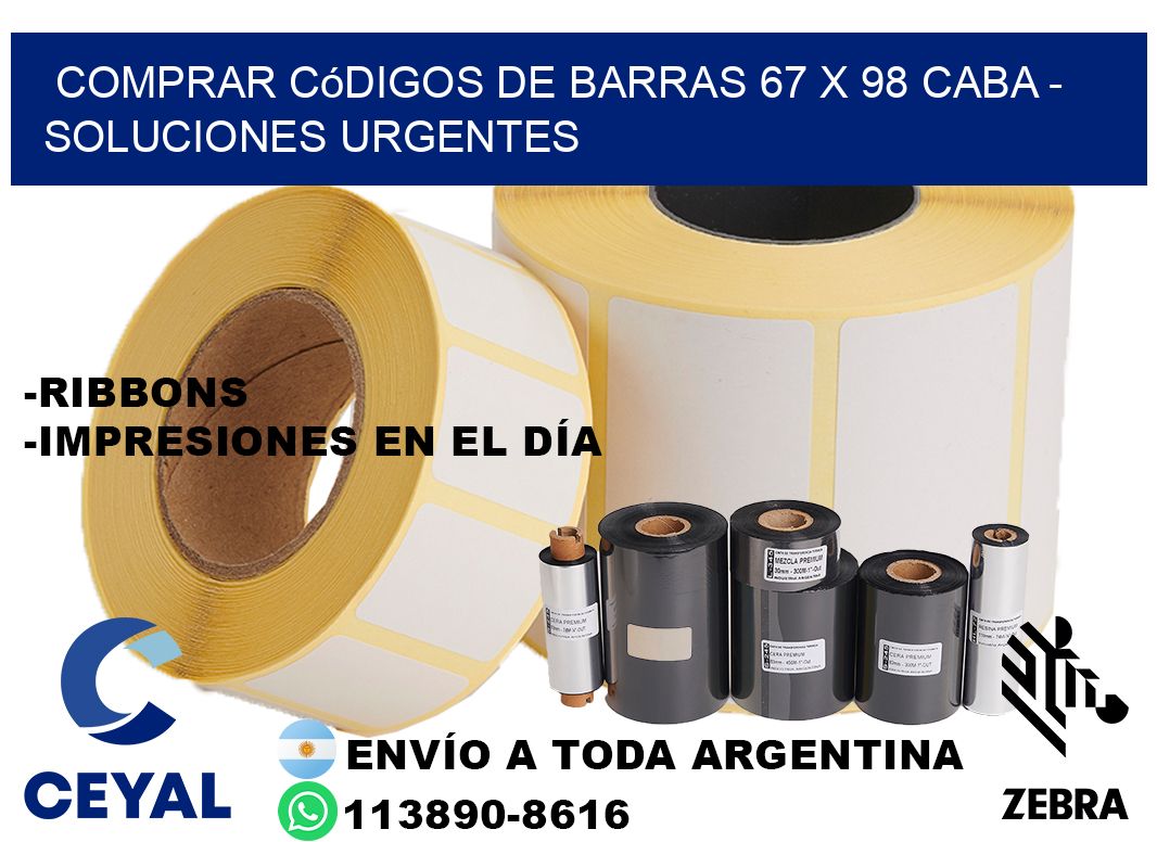 Comprar códigos de barras 67 x 98 CABA - soluciones urgentes