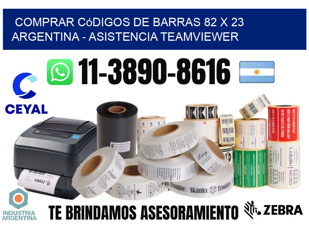 Comprar códigos de barras 82 x 23 argentina - asistencia teamviewer