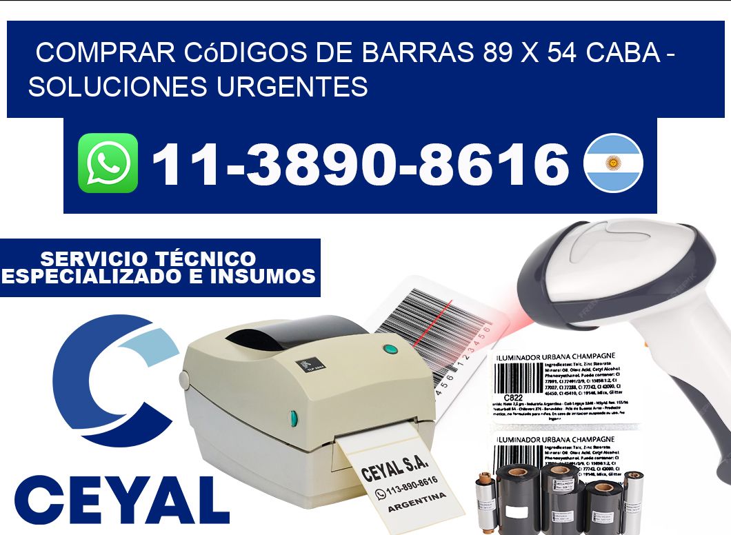 Comprar códigos de barras 89 x 54 CABA - soluciones urgentes