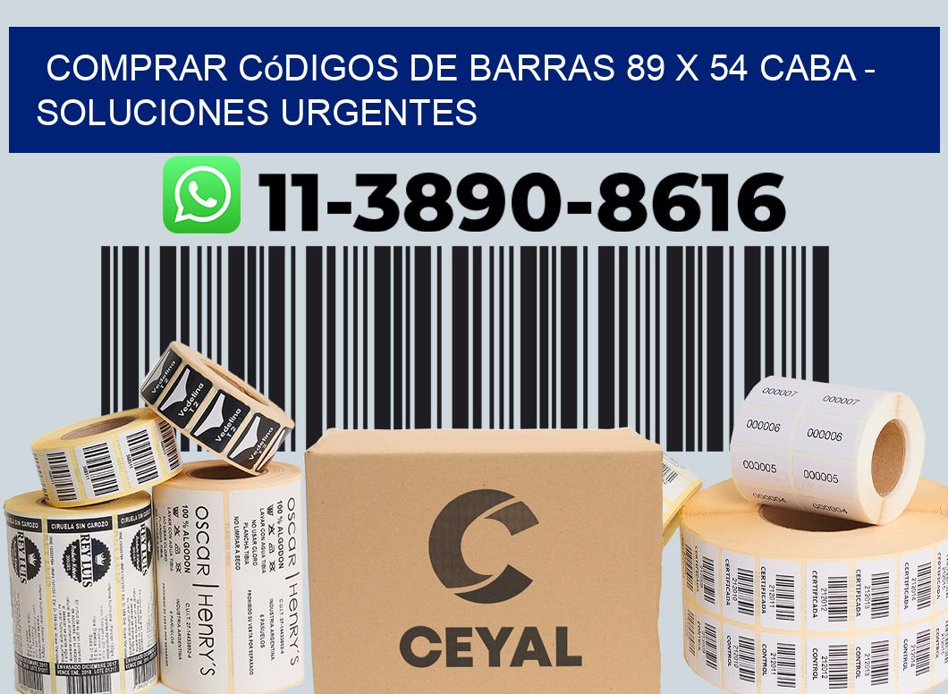 Comprar códigos de barras 89 x 54 CABA - soluciones urgentes
