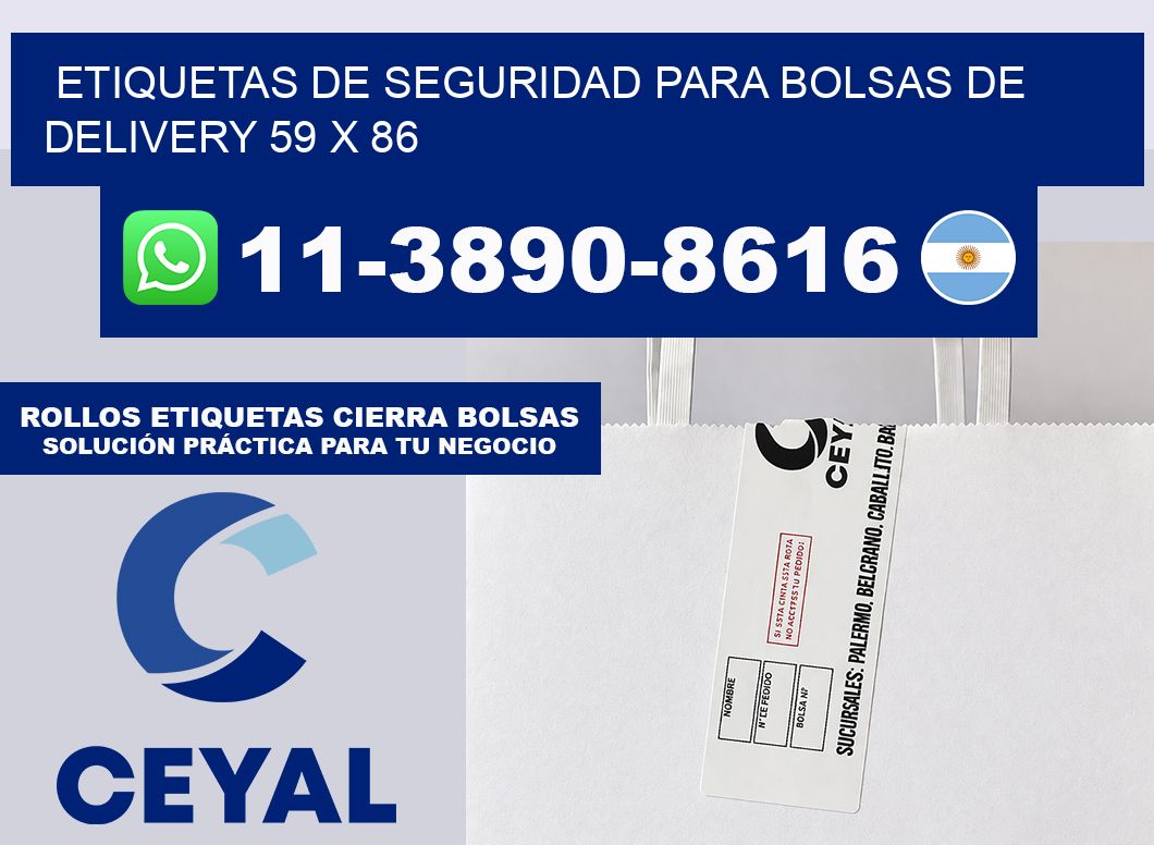 ETIQUETAS DE SEGURIDAD PARA BOLSAS DE DELIVERY 59 x 86
