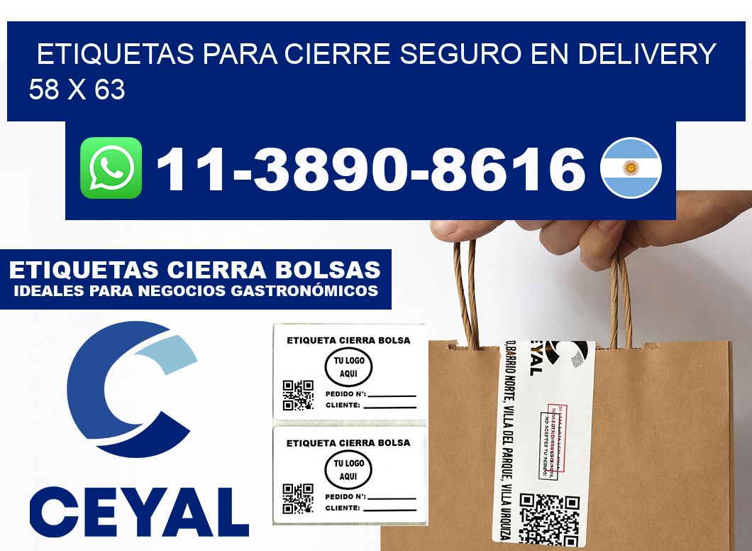 ETIQUETAS PARA CIERRE SEGURO EN DELIVERY 58 x 63