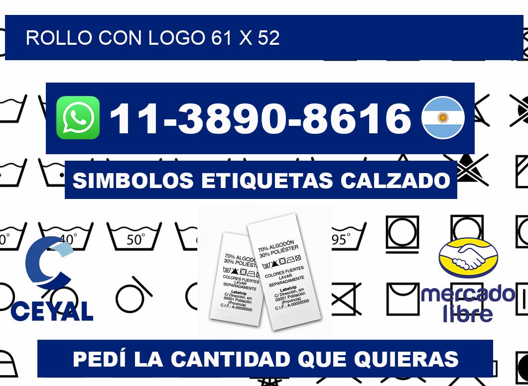 Rollo con logo 61 x 52