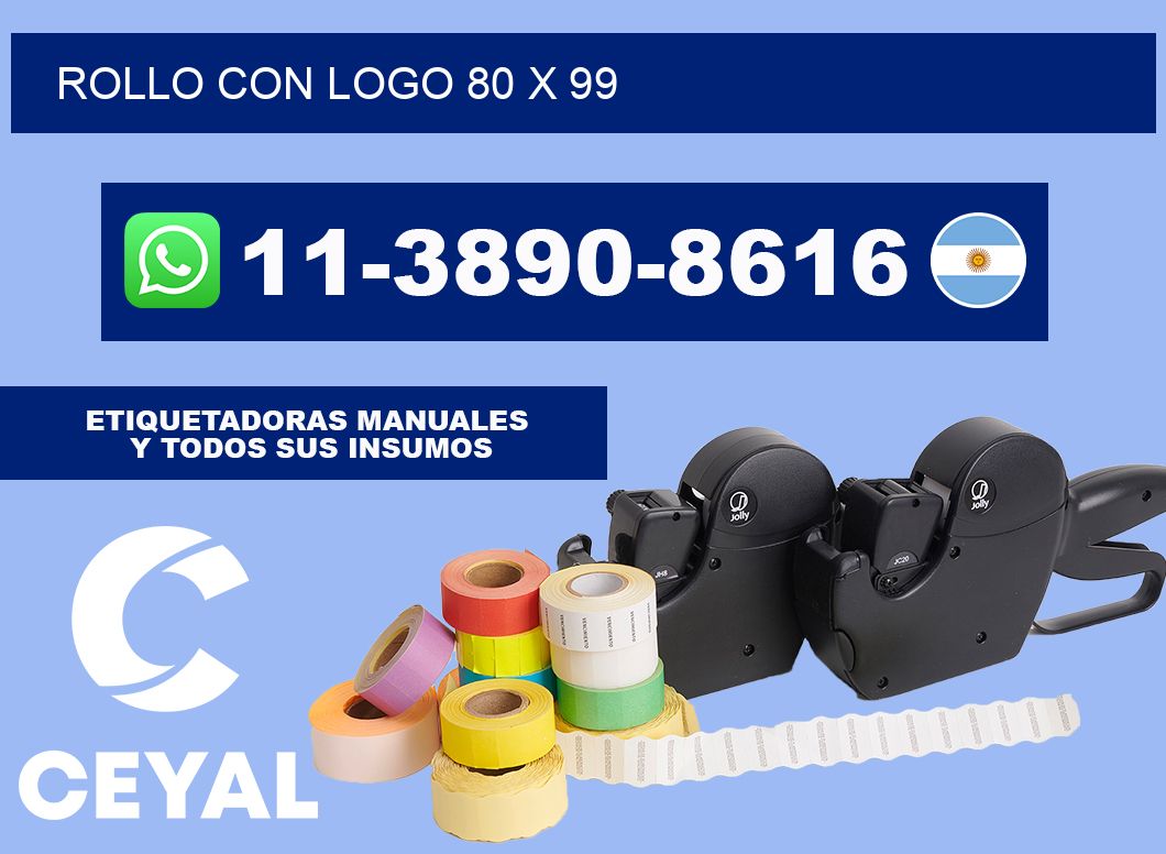 Rollo con logo 80 x 99