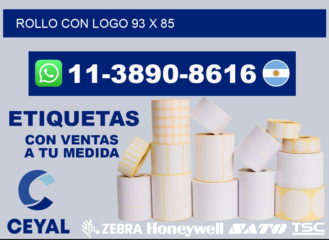 Rollo con logo 93 x 85