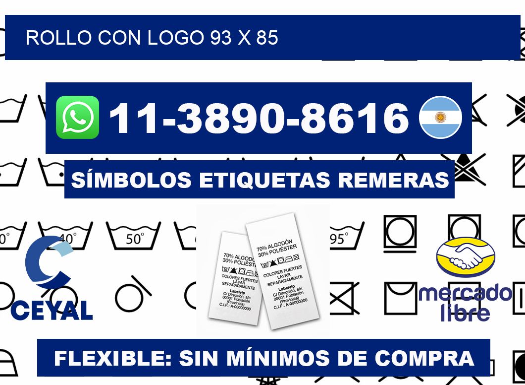Rollo con logo 93 x 85