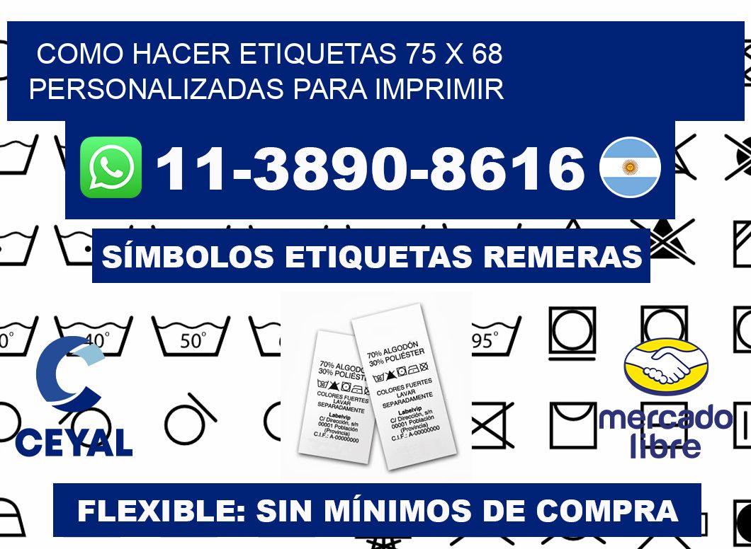 como hacer etiquetas 75 x 68 personalizadas para imprimir