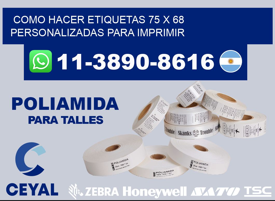 como hacer etiquetas 75 x 68 personalizadas para imprimir