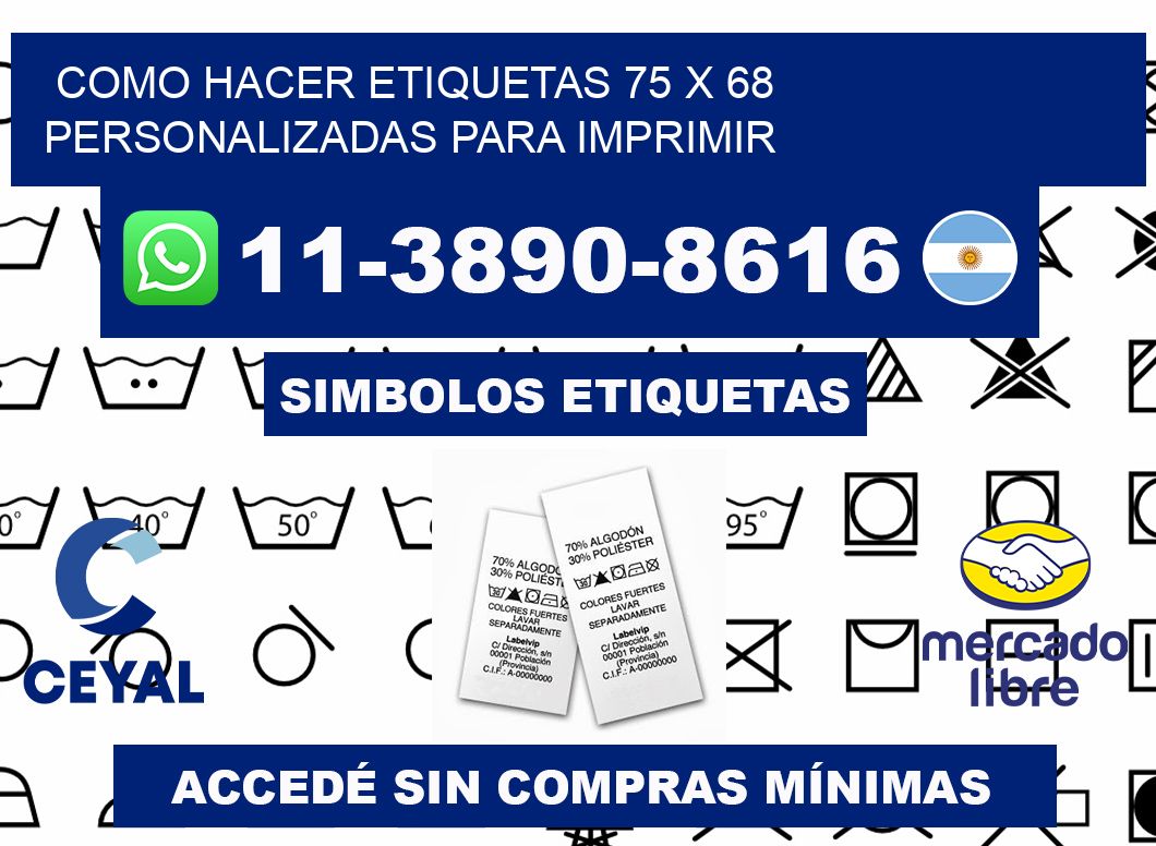 como hacer etiquetas 75 x 68 personalizadas para imprimir