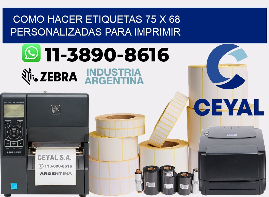 como hacer etiquetas 75 x 68 personalizadas para imprimir