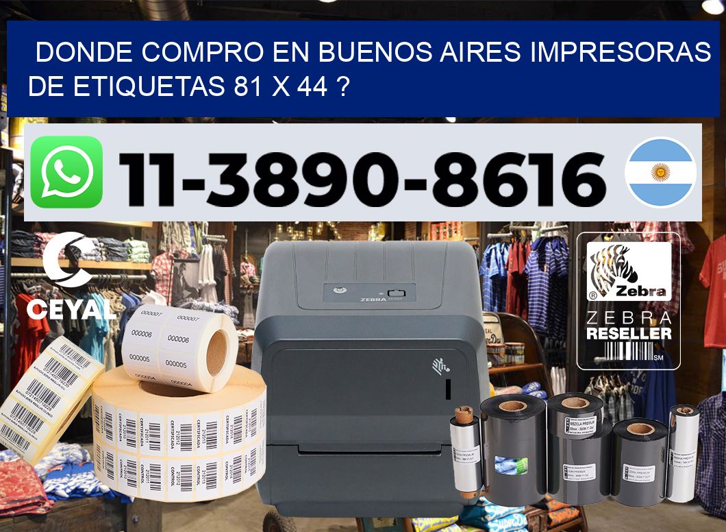 donde compro en buenos aires impresoras de etiquetas 81 x 44 ?