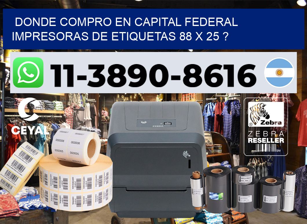 donde compro en capital federal impresoras de etiquetas 88 x 25 ?