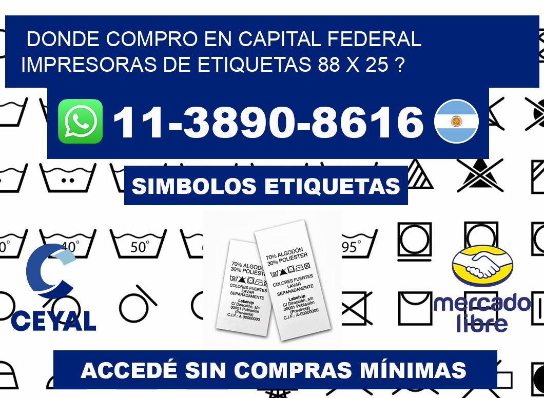 donde compro en capital federal impresoras de etiquetas 88 x 25 ?