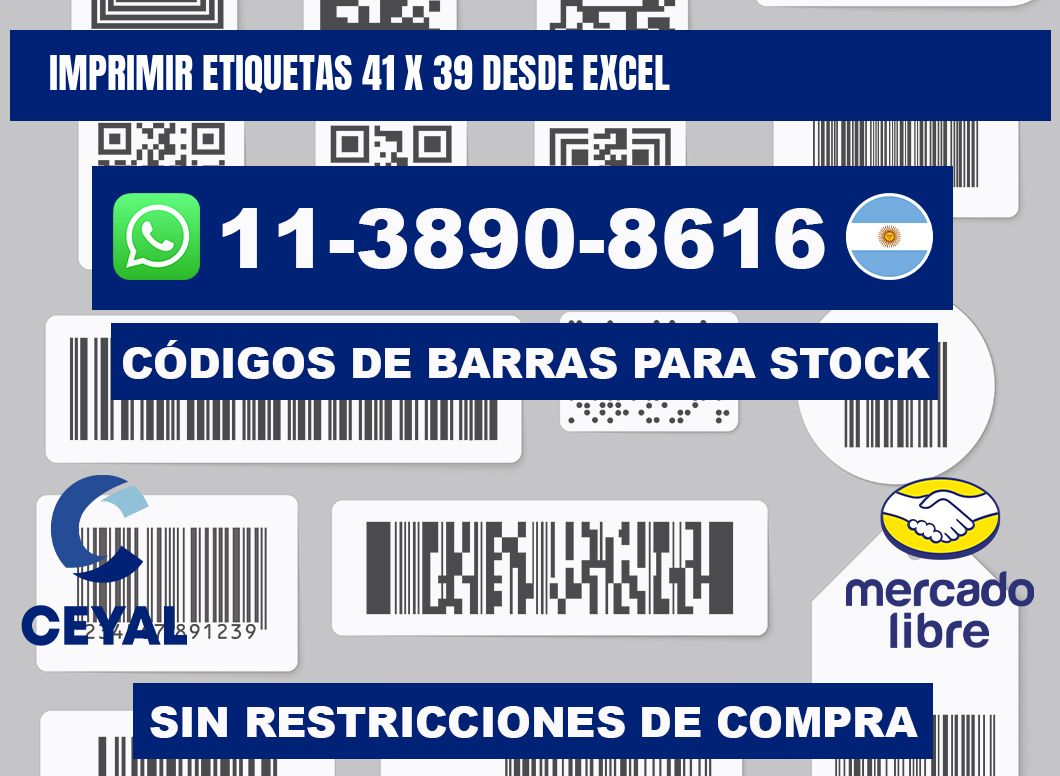 imprimir etiquetas 41 x 39 desde excel