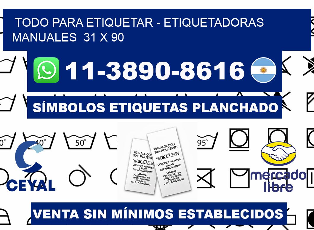 todo para etiquetar - Etiquetadoras Manuales 31 x 90