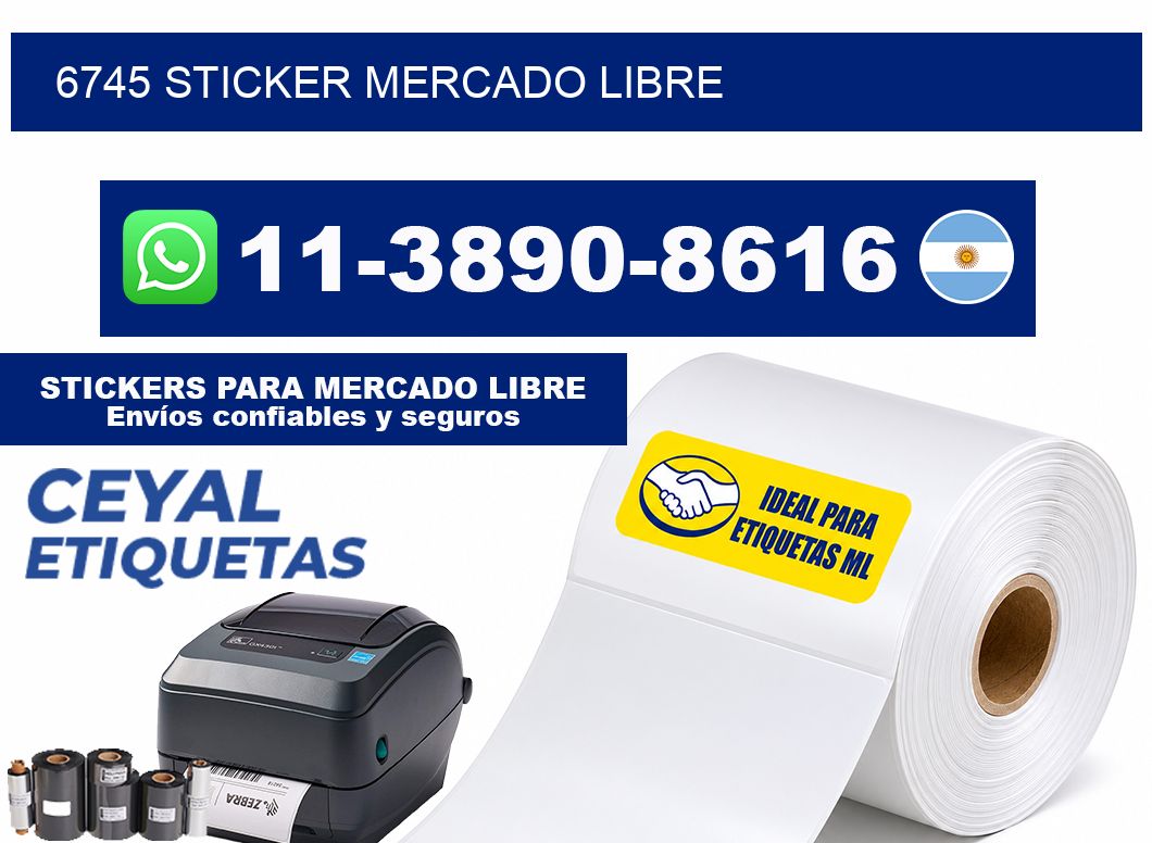 6745 sticker mercado libre