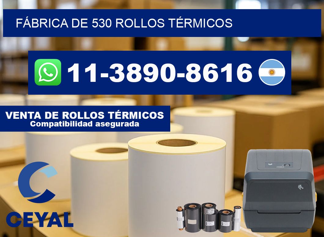 FÁBRICA DE 530 ROLLOS TÉRMICOS