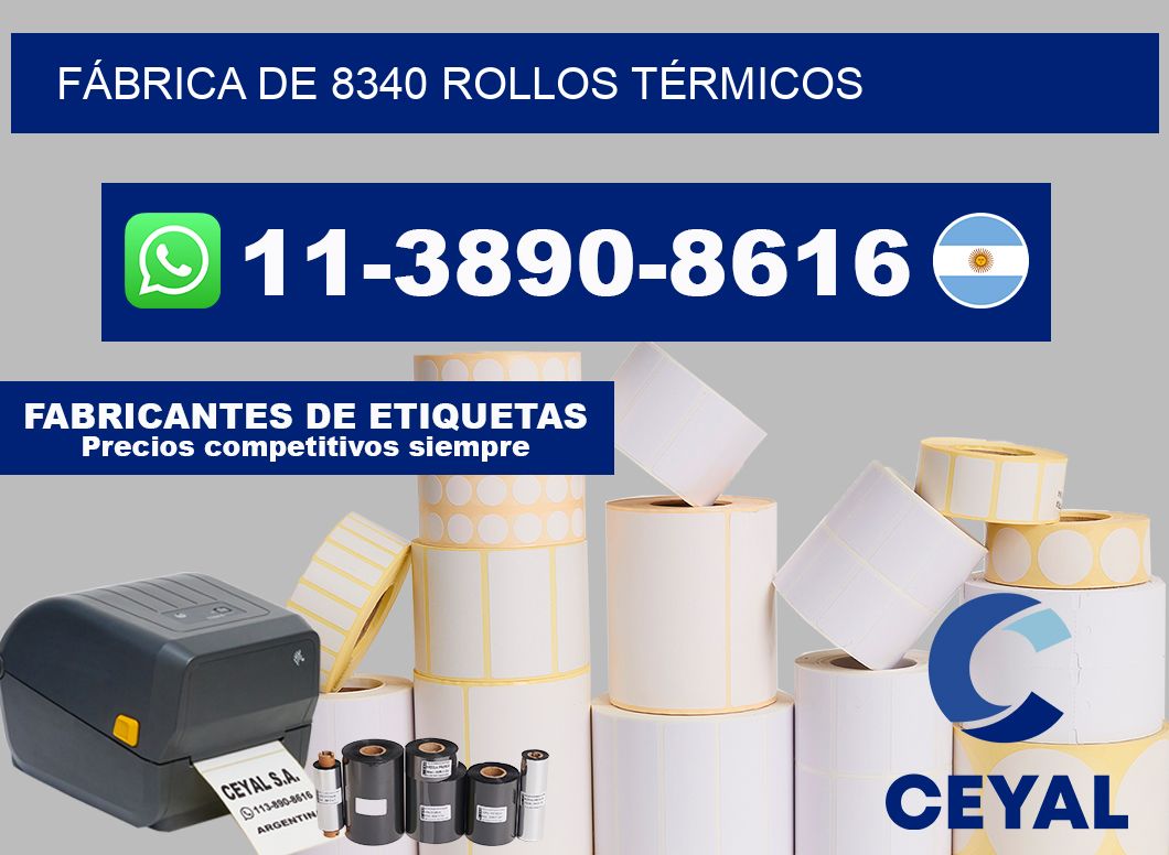 FÁBRICA DE 8340 ROLLOS TÉRMICOS