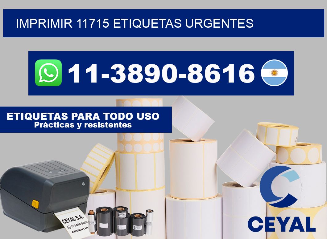 IMPRIMIR 11715 ETIQUETAS URGENTES