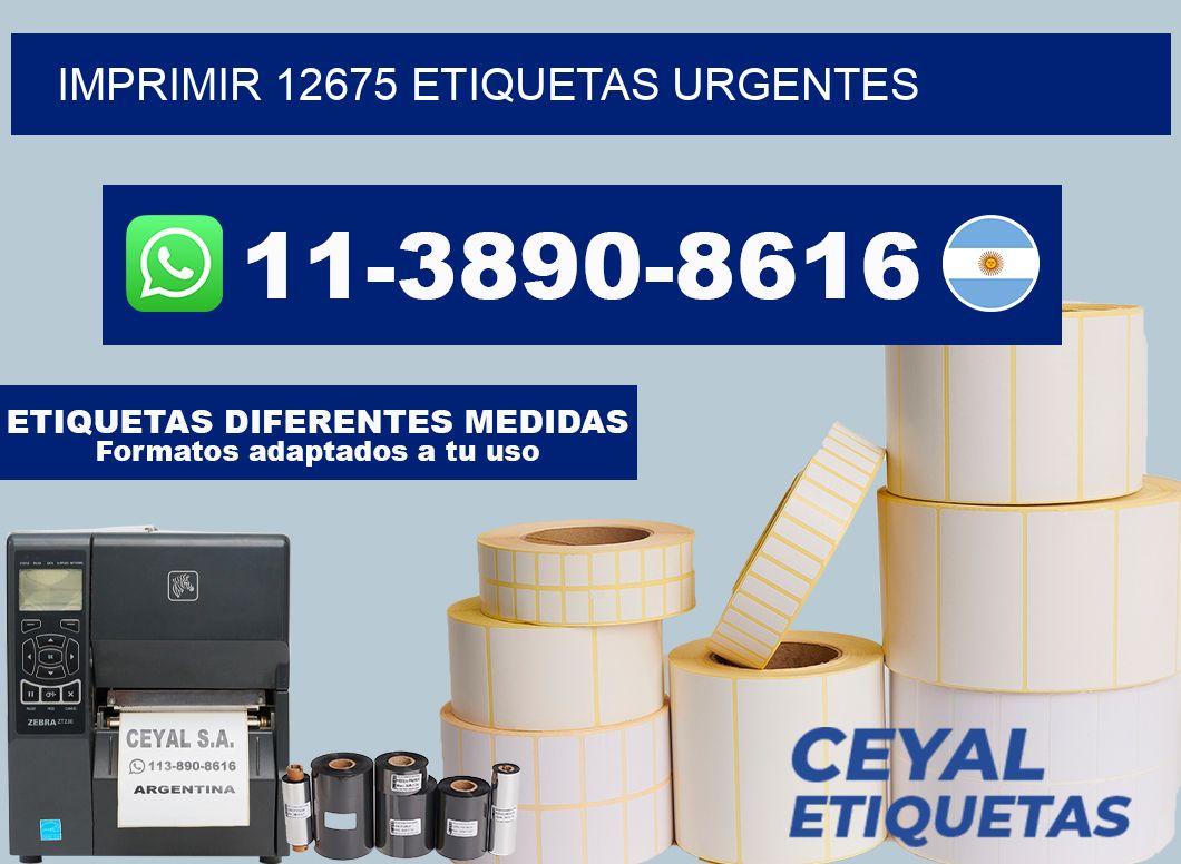 IMPRIMIR 12675 ETIQUETAS URGENTES