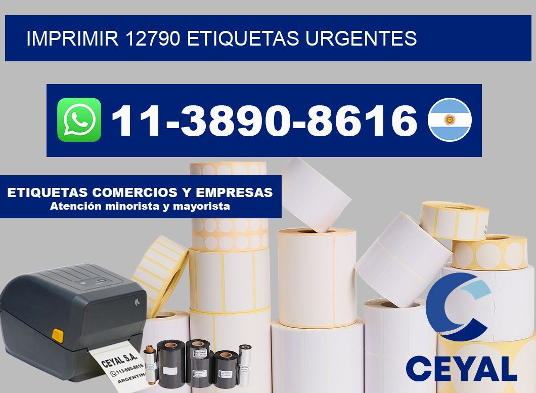 IMPRIMIR 12790 ETIQUETAS URGENTES