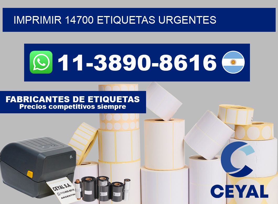 IMPRIMIR 14700 ETIQUETAS URGENTES
