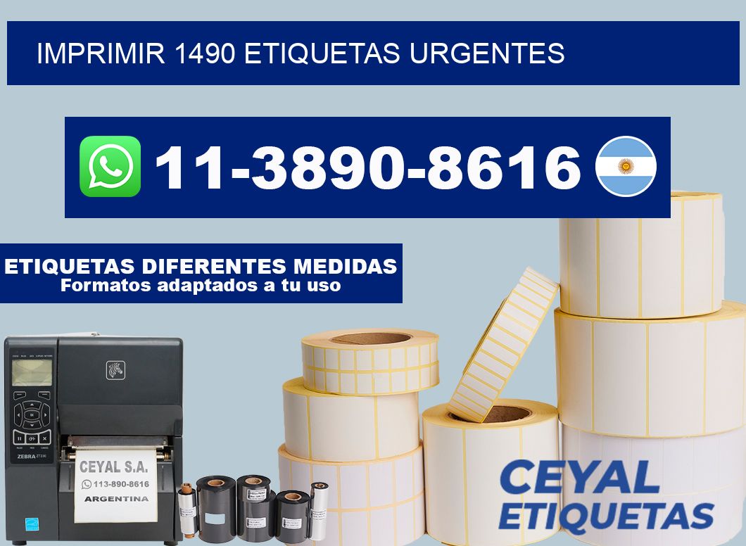 IMPRIMIR 1490 ETIQUETAS URGENTES