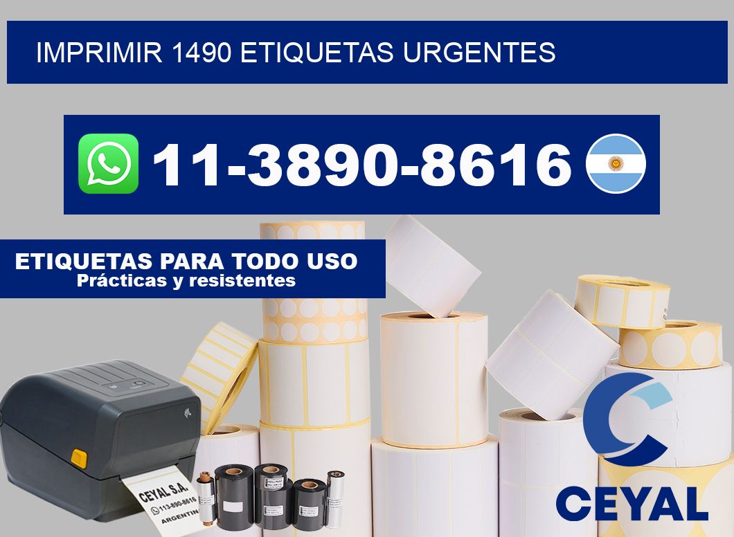 IMPRIMIR 1490 ETIQUETAS URGENTES