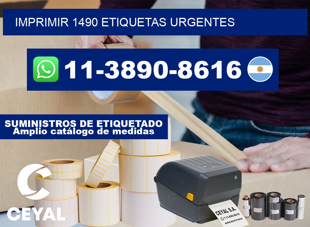 IMPRIMIR 1490 ETIQUETAS URGENTES
