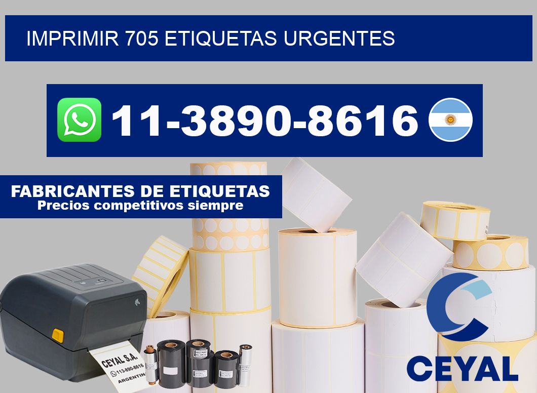 IMPRIMIR 705 ETIQUETAS URGENTES