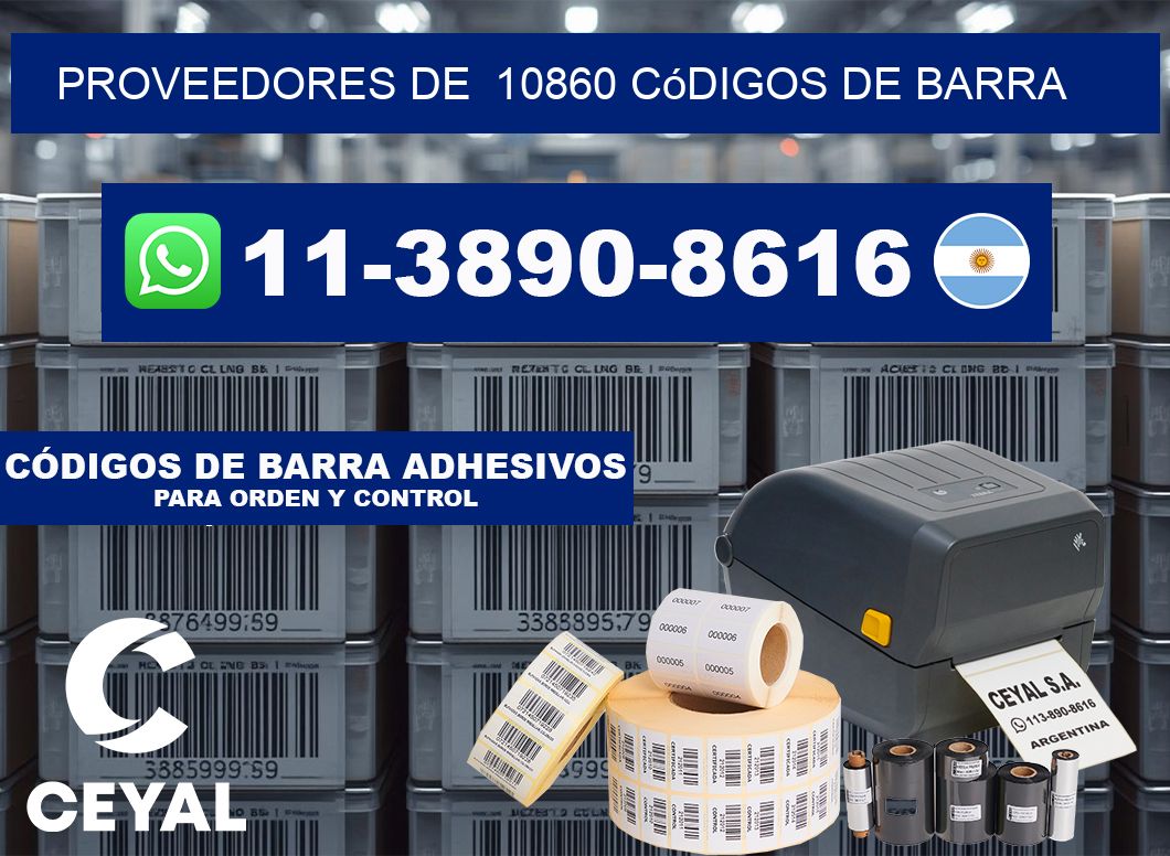 Proveedores de 10860 códigos de barra