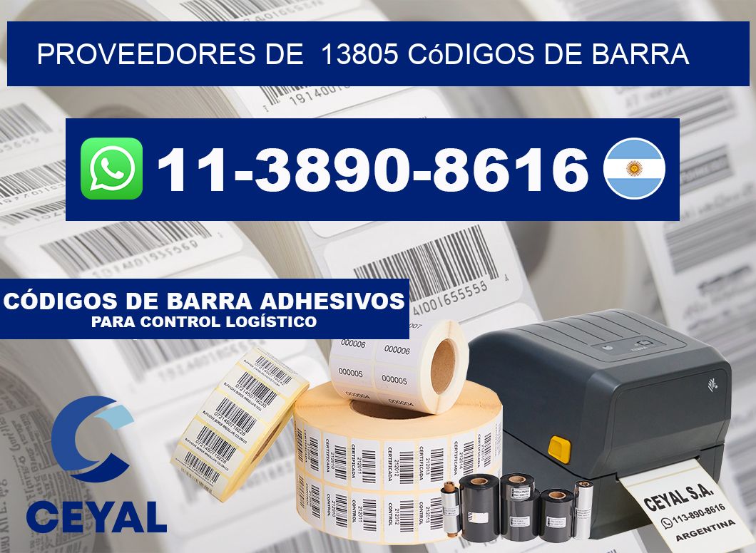 Proveedores de  13805 códigos de barra