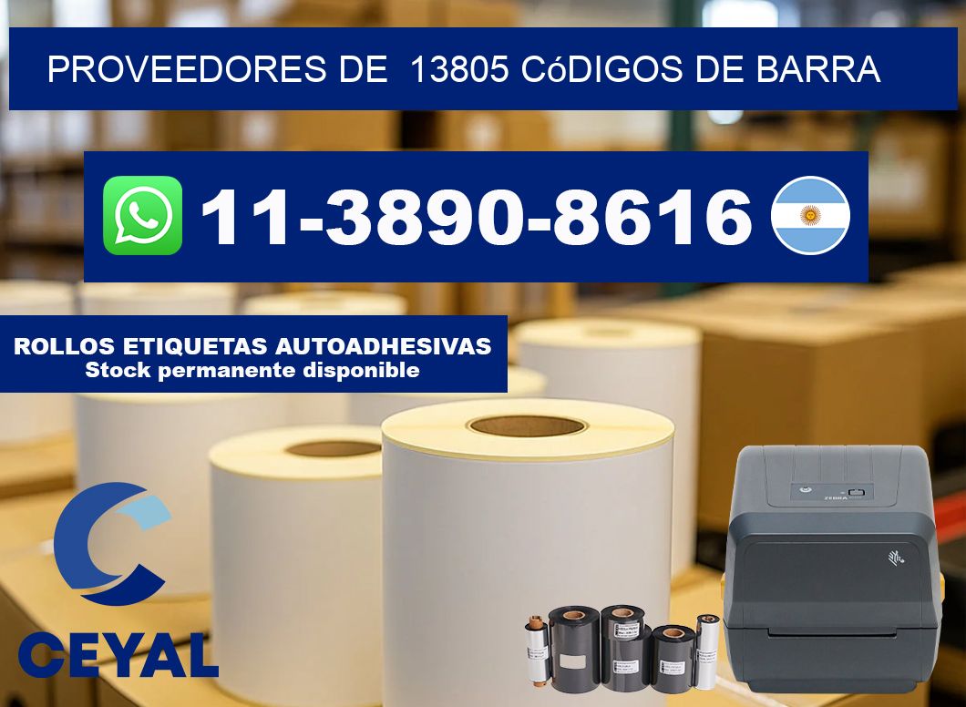 Proveedores de  13805 códigos de barra