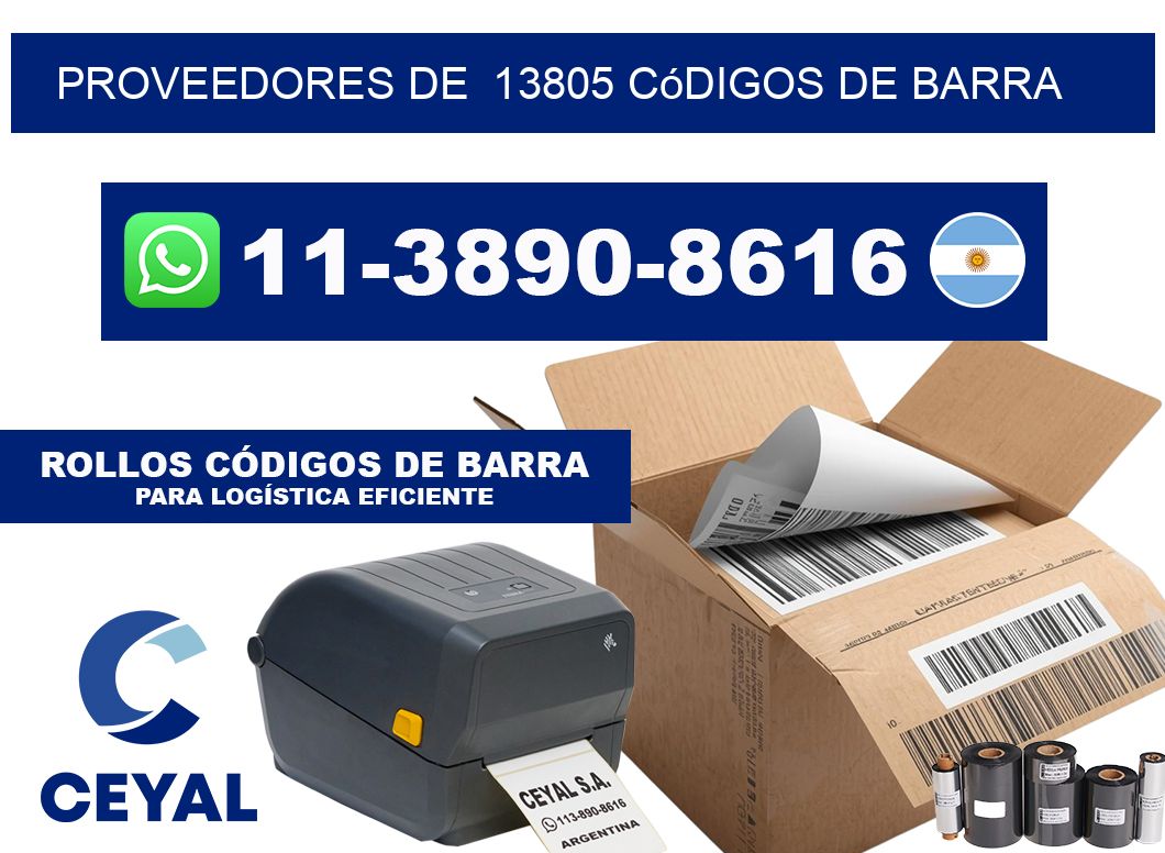Proveedores de  13805 códigos de barra