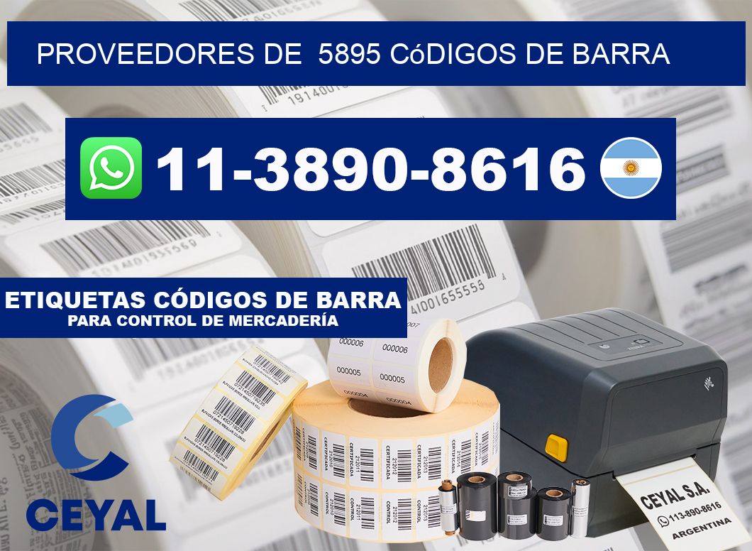 Proveedores de  5895 códigos de barra