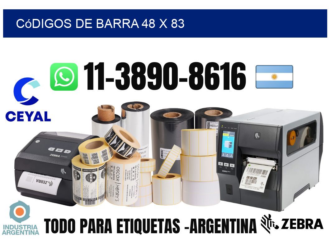 códigos de barra 48 x 83